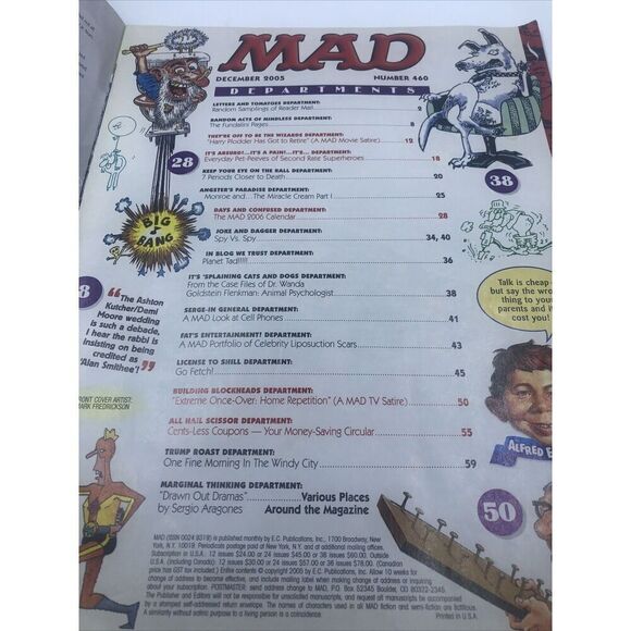Mad Magazine #460 December 2005 Goblet of Fire - Picture 8 of 10